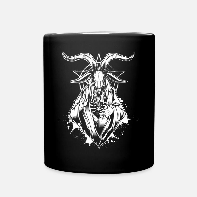 Baphomet Skelett - Gothic Okkulte Baphomet - Tasse einfarbig - Schwarz
