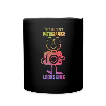 So sieht der beste Fotograf aus - Foto - Tasse einfarbig - Schwarz - Vorne