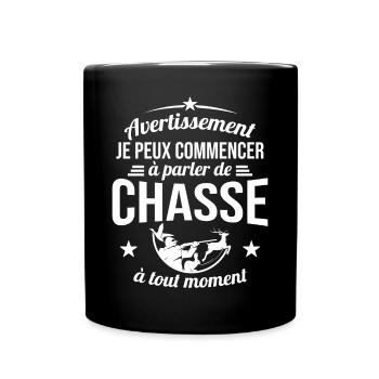 Je Peux Commencer À Parler De Chasse À Tout Moment - Mug uni - noir - Devant