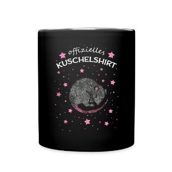 Offizielles Kuschelshirt Mäuse Nagetier Hausmaus - Tasse einfarbig - Schwarz - Vorne