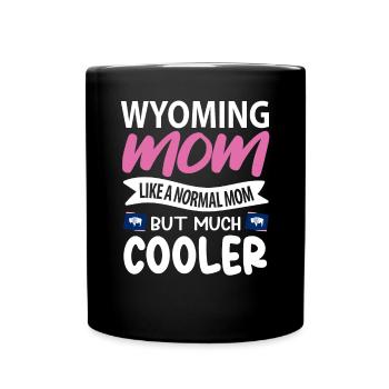 Wyoming ehefrau geschenk - Tasse einfarbig - Schwarz - Vorne