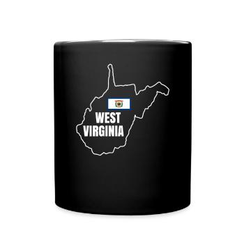 West Virginia Pride Gift - Full Colour Mug - black - Front