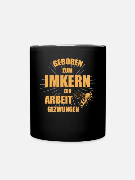 Imker Bienen - Tasse einfarbig - Schwarz