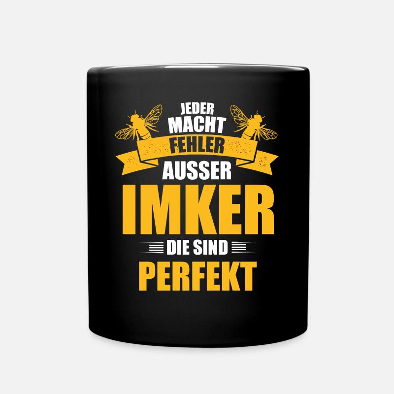 Imker Bienen - Tasse einfarbig - Schwarz