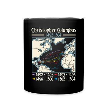 Jour de Christophe Colomb Italo-Américain - Mug uni - noir - Devant