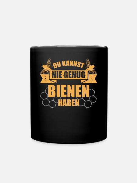 Imker Bienen - Tasse einfarbig - Schwarz