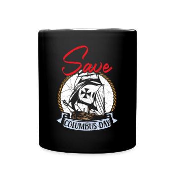 Sauvez Columbus Day Christophe Colomb Navigator - Mug uni - noir - Devant