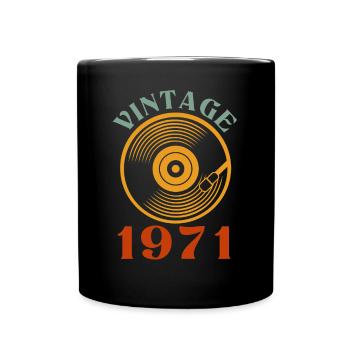 51 birthday born in 1971 - Full Colour Mug - black - Front