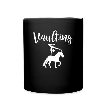 Vaulting Shirt Gift Voltagieren - Full Colour Mug - black - Front