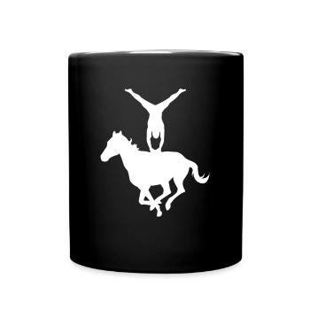 Vaulting Shirt Gift Voltagieren - Full Colour Mug - black - Front