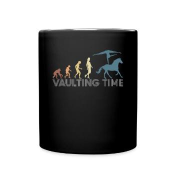 Vintage Retro Vaulting Time Evolution - Tasse einfarbig - Schwarz - Vorne