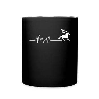 Rythme cardiaque Fréquence cardiaque Voltagation de la fréquence cardiaque - Mug uni - noir - Devant