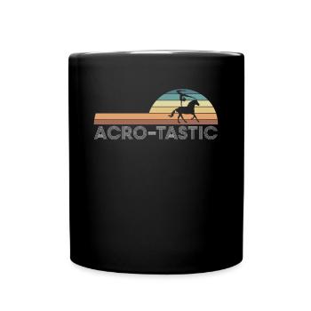 Vintage Retro Acro-Tastic Voltagieren - Tasse einfarbig - Schwarz - Vorne