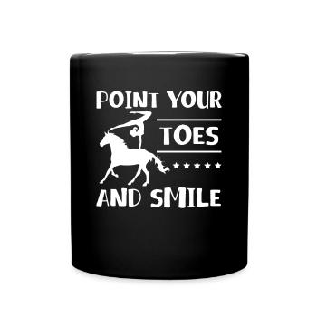 Point Your Toes And Smile Voltagieren Shirt - Full Colour Mug - black - Front