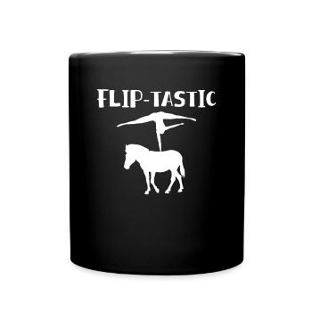 Flip-Tastic Voltagieren Horse Vaulting Shirt - Mug uni - noir - Devant