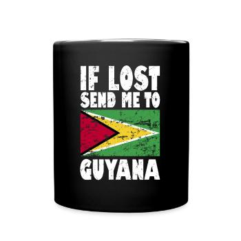 Drapeau du Guyana - Mug uni - noir - Devant