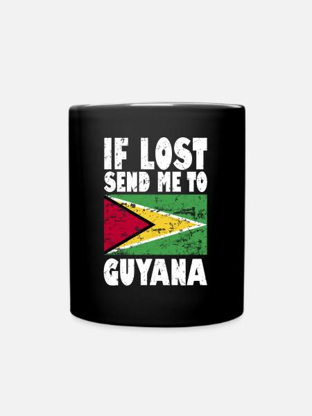 Guyana Flagge Spruch - Tasse einfarbig - Schwarz