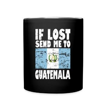 Guatemala Flag Saying - Full Colour Mug - black - Front