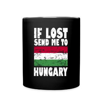 Slogan du drapeau de la Hongrie - Mug uni - noir - Devant