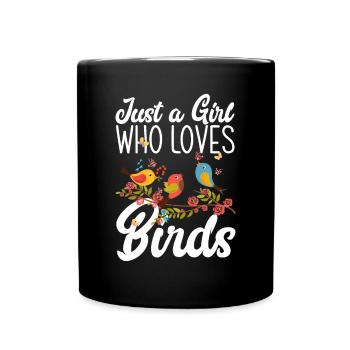Vogel Liebhaber Vögel Vogelbeobachter Geschenk - Tasse einfarbig - Schwarz - Vorne
