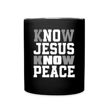 Jesus Christ Christ Religion Religious - Full Colour Mug - black - Front