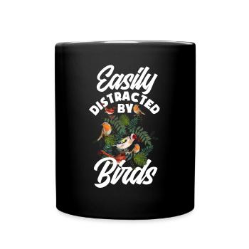 Vogel Liebhaber Vögel Vogelbeobachter Geschenk - Tasse einfarbig - Schwarz - Vorne