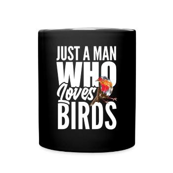 Vogel Liebhaber Vögel Vogelbeobachter Geschenk - Tasse einfarbig - Schwarz - Vorne