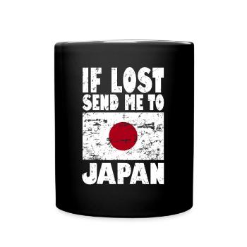 Japan Flag Saying - Full Colour Mug - black - Front