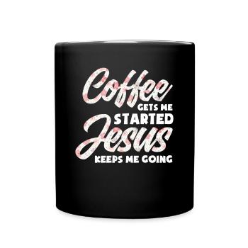 Jésus-Christ-Christ Religion Religieuse - Mug uni - noir - Devant