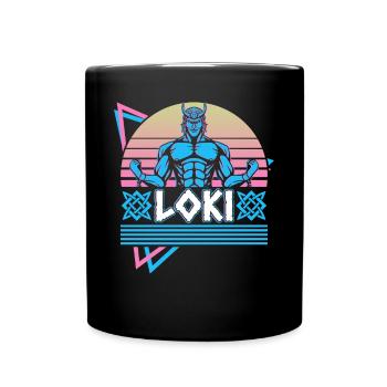 Loki Norse God Asgard Norse Mythology R - Full Colour Mug - black - Front