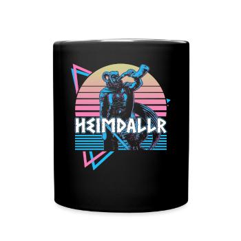 Heimdallr Heimdall Nordischer Gott Asgard - Tasse einfarbig - Schwarz - Vorne