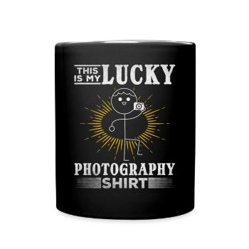 Photo: C’est ma chance Photographe de chemise de photographie - Mug uni - noir - Devant