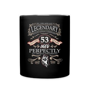 Vintage Légendaire - Vieilli parfaitement 53ème anniversaire - Mug uni - noir - Devant