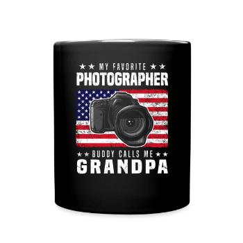 Mein Lieblings-Fotografie-Kumpel nennt mich - Tasse einfarbig - Schwarz - Vorne
