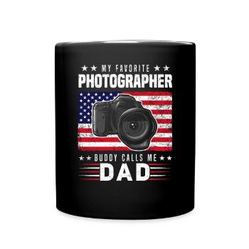 My favorite photography buddy calls me Dad - Full Colour Mug - black - Front