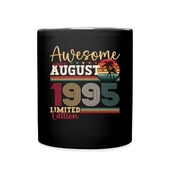 Awesome since August 1995 27th Birthday Gift - Full Colour Mug - black - Front