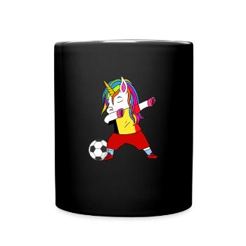 Belgien-fußball-tupfen-geschenk - Tasse einfarbig - Schwarz - Vorne