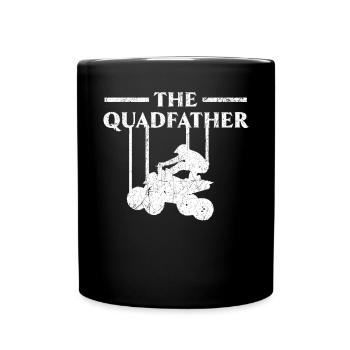 The Quadfather ATV Offroading Offroad Fathers Day - Full Colour Mug - black - Front