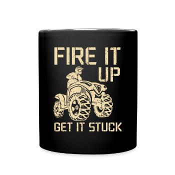 Allumez-le Obtenez-le coincé Quad VTT Tout-terrain - Mug uni - noir - Devant