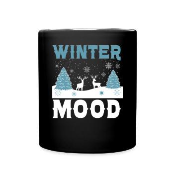 Winter Mood Snow Snowy Climate Winter Season - Full Colour Mug - black - Front