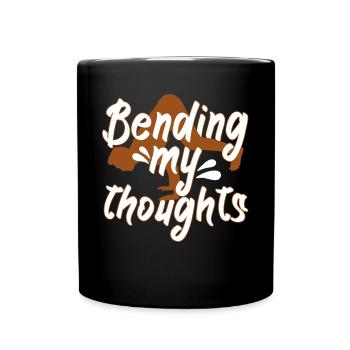 Bending My Thoughts Aerobics - Full Colour Mug - black - Front
