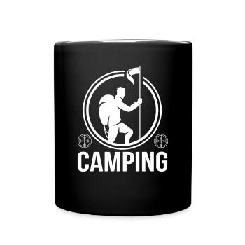 Hiking Nature Outdoor Mountains - Full Colour Mug - black - Front