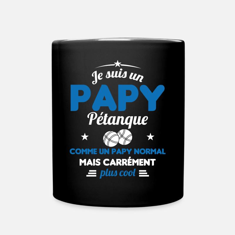 Un Papy Pétanque Comme Un Papy Normal - Mug uni - noir