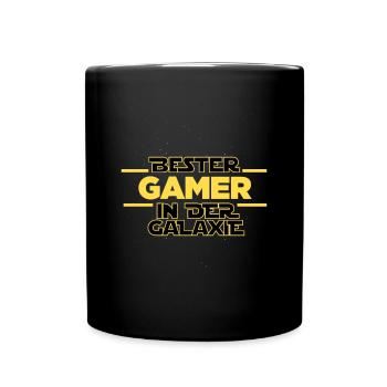Bester Gamer in der Galaxie - Tasse einfarbig - Schwarz - Vorne
