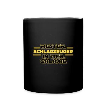 Bester Schlagzeuger in der Galaxie - Tasse einfarbig - Schwarz - Vorne