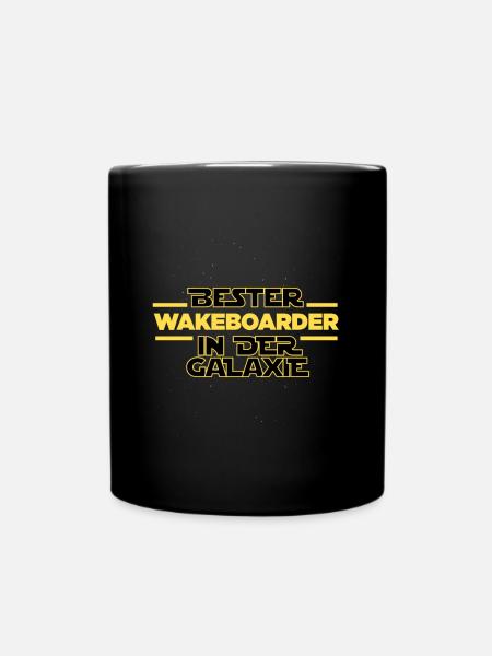 Bester Wakeboarder in der Galaxie - Tasse einfarbig - Schwarz
