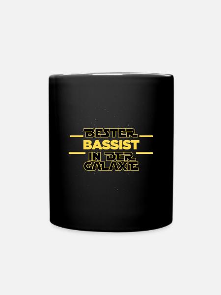 Beste Bassist in der Galaxie - Tasse einfarbig - Schwarz