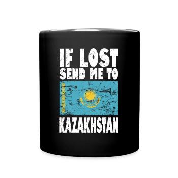Drapeau du Kazakhstan - Mug uni - noir - Devant