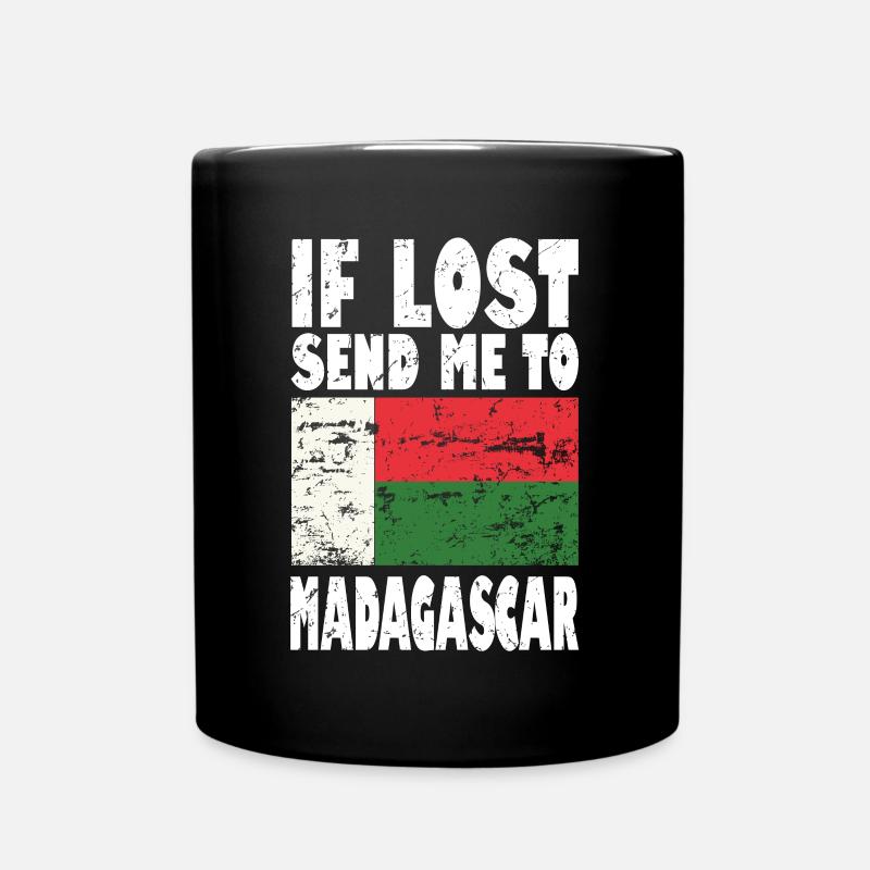 Drapeau de Madagascar - Mug uni - noir