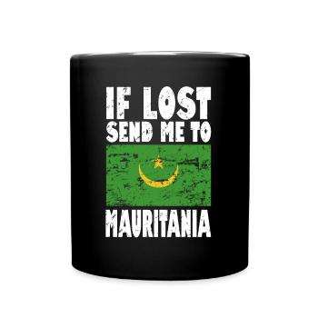 Dicton du drapeau de la Mauritanie - Mug uni - noir - Devant